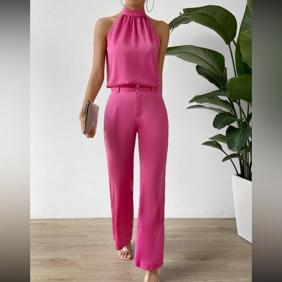 Luxe halter top and pants set - Picture 7 of 15